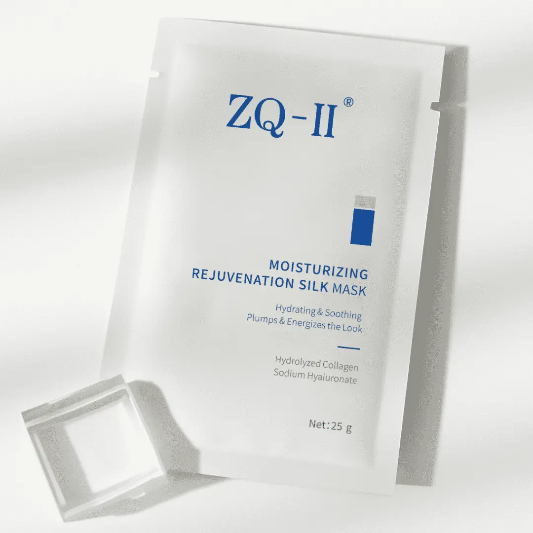 ZQ-II Fuktighetsgivende foryngelse Silkemaske: Lett hydrering og beroligende pleie for alle hudtyper